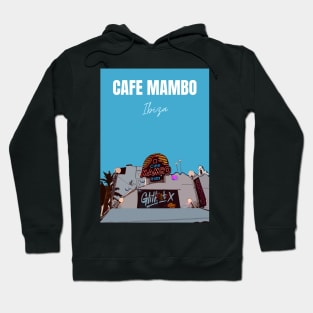 Cafe Mambo Poster Blue Hoodie